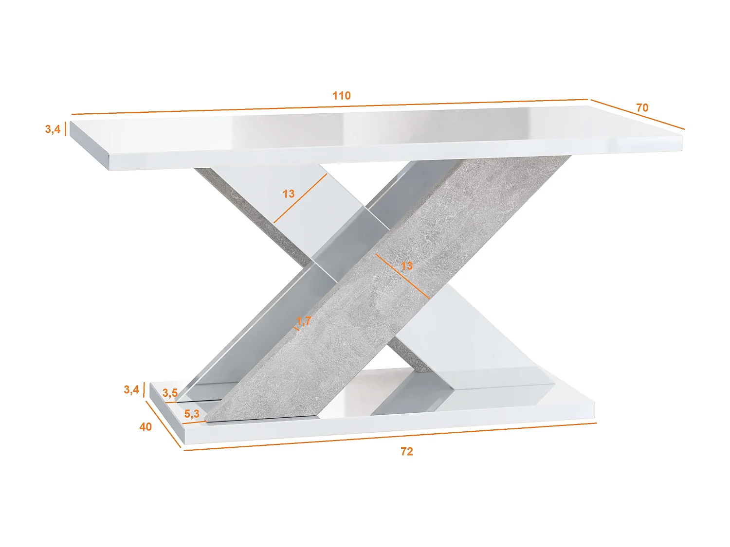 Xara ława K350 biały