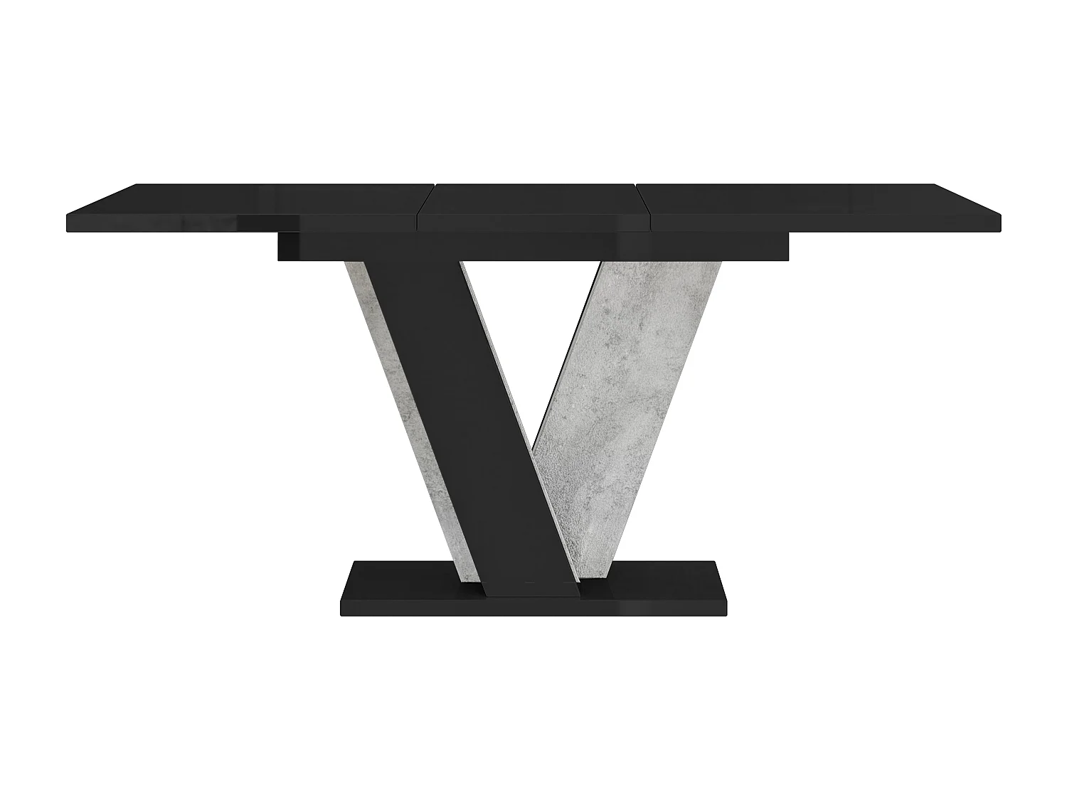 Nevi stół czarny połysk beton