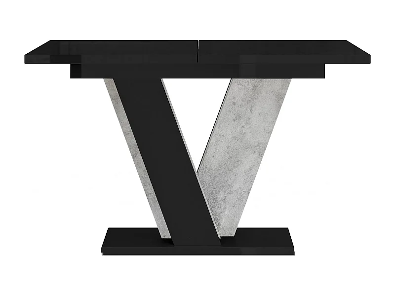 Nevi stół czarny połysk beton