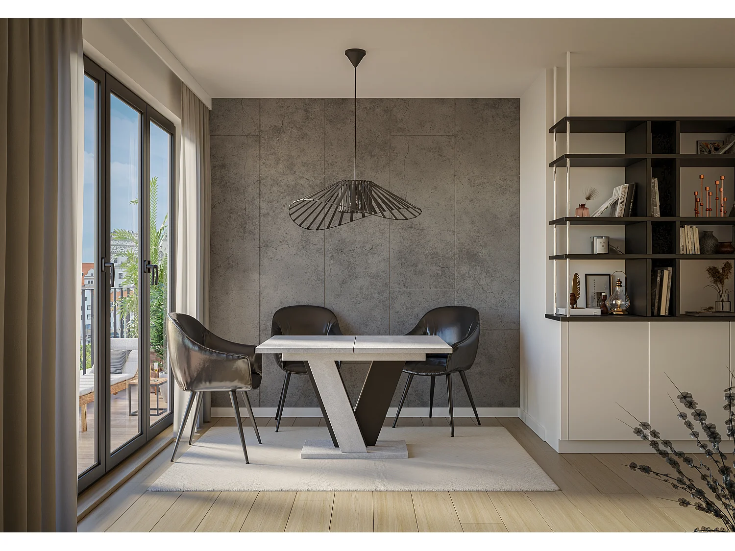 Nevi stół K350 czarny