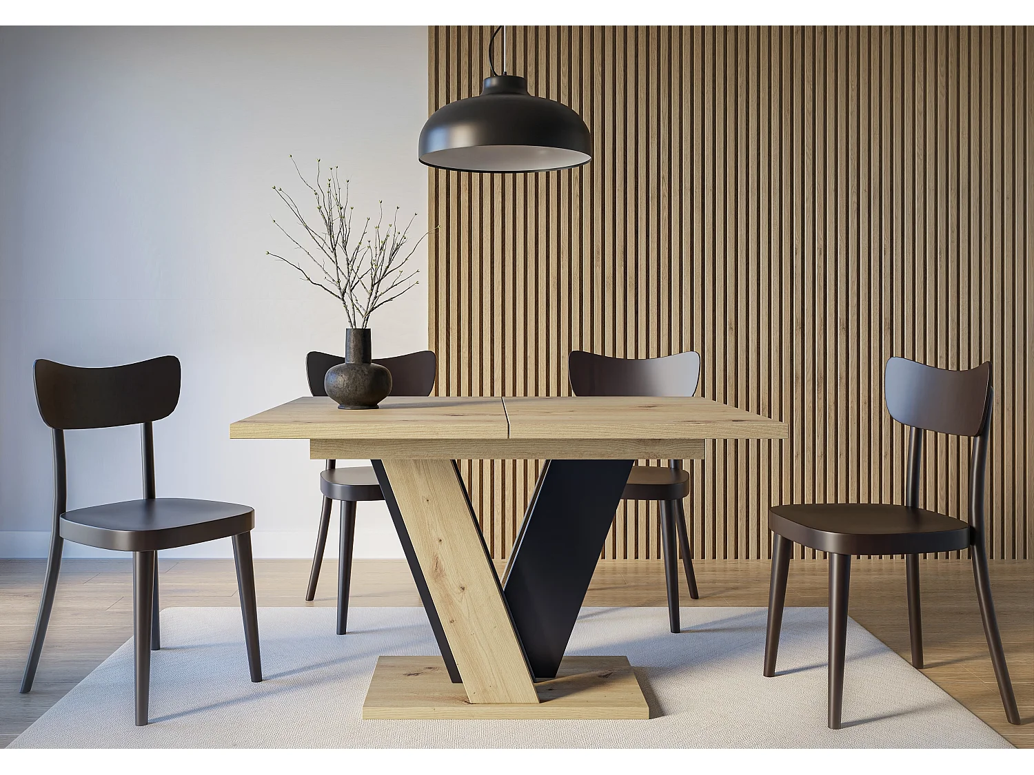 Nevi stół artisan czarny