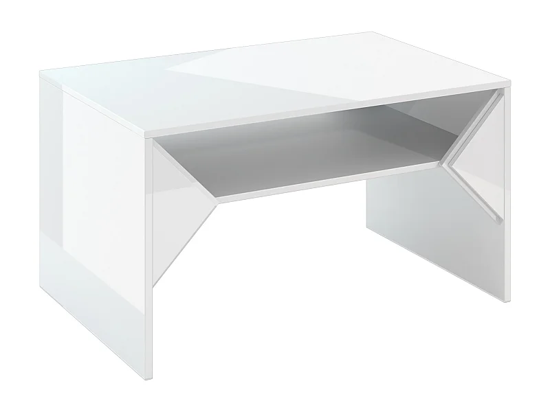 Tuffle ława biały połysk