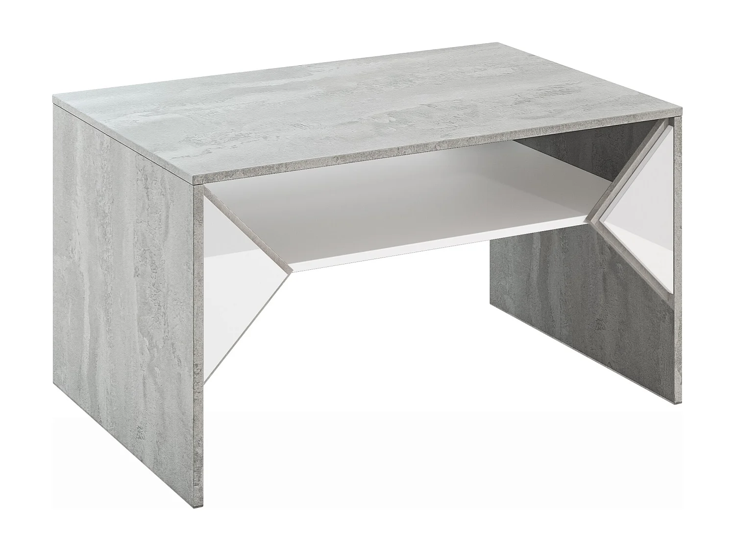 Tuffle ława K350 Concrete Flow/biały połysk