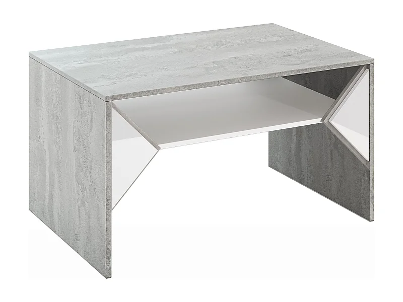 Tuffle ława K350 Concrete Flow/biały połysk