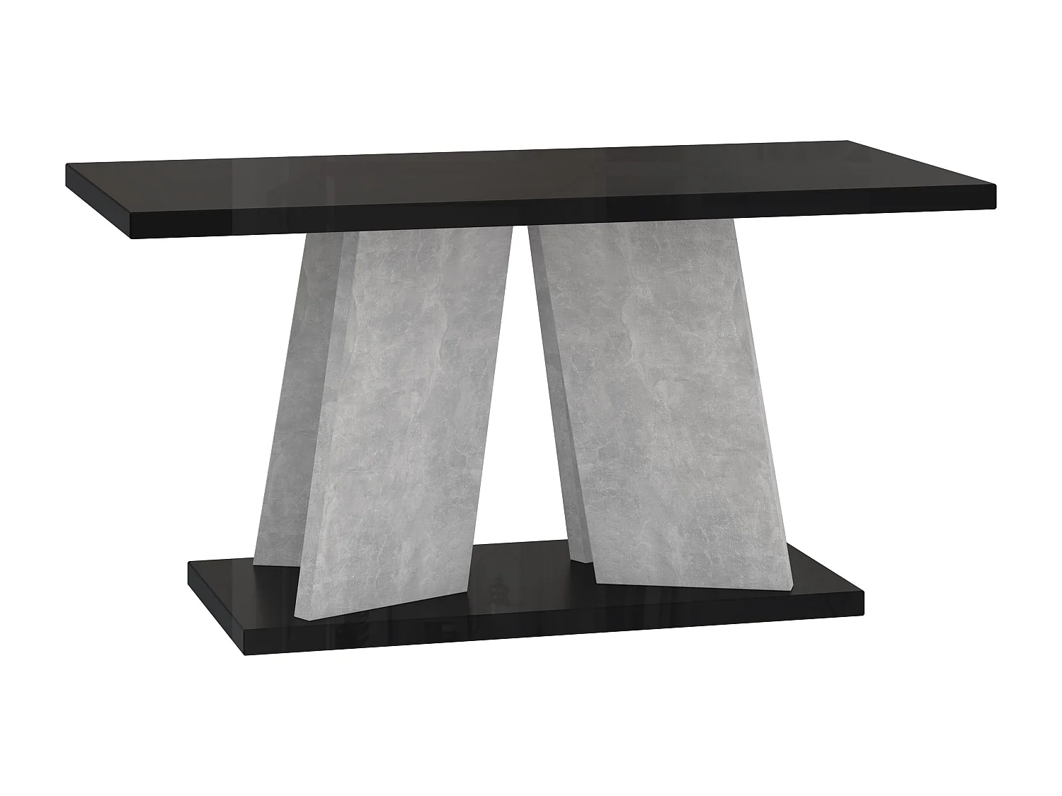 Muro ława czarny połysk beton