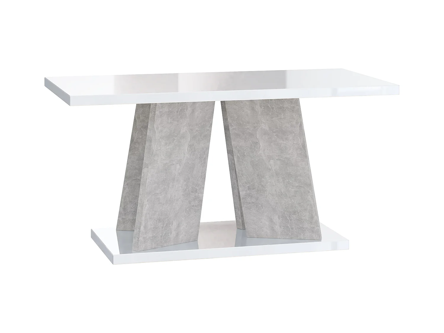 Muro ława biały połysk beton