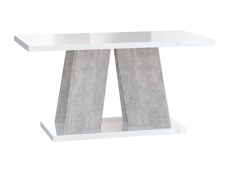 Muro ława biały połysk beton