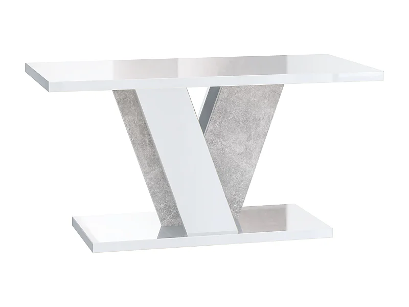 Nevi ława biały połysk beton