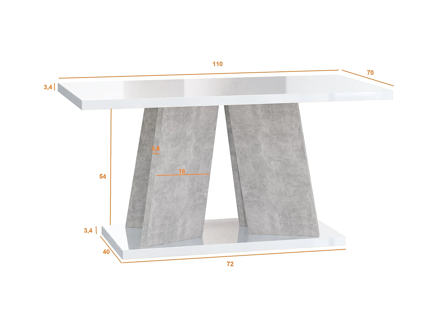 Muro ława K350 biały