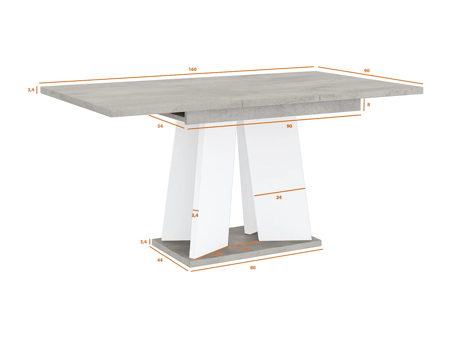 Muro stół K350 biały