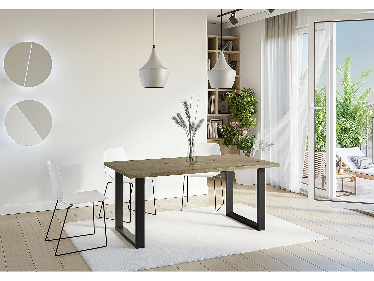 Brooky stół artisan, noga U