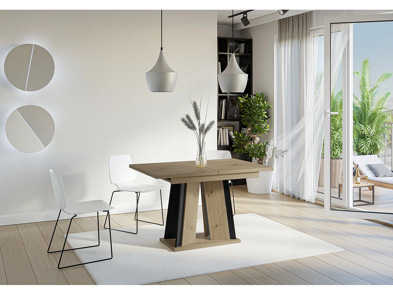 Dora stół artisan czarny