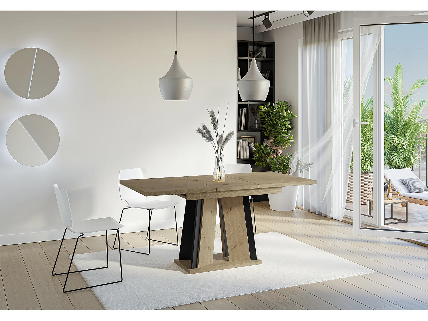 Dora stół artisan czarny