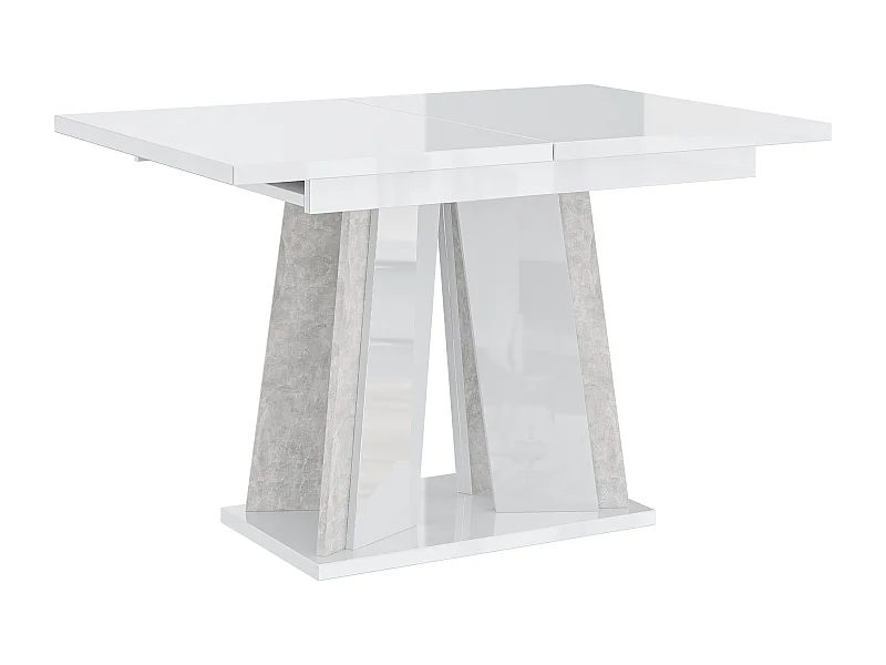 Dora stół biały połysk beton