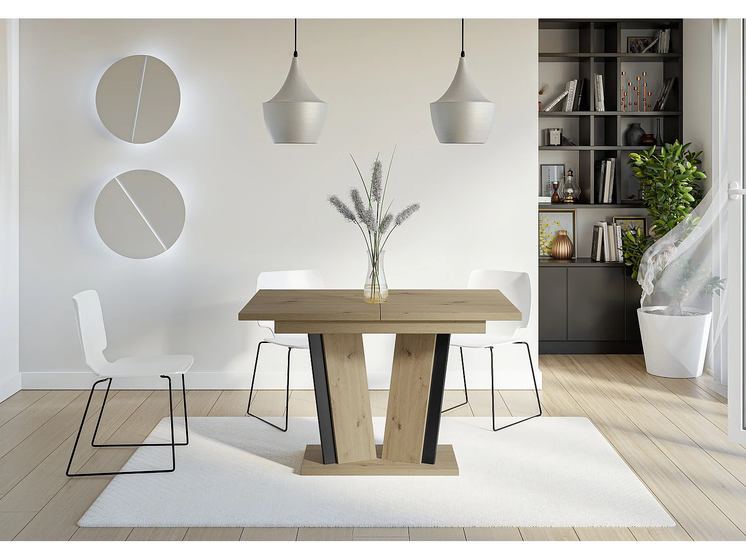 Dora 2 stół artisan czarny