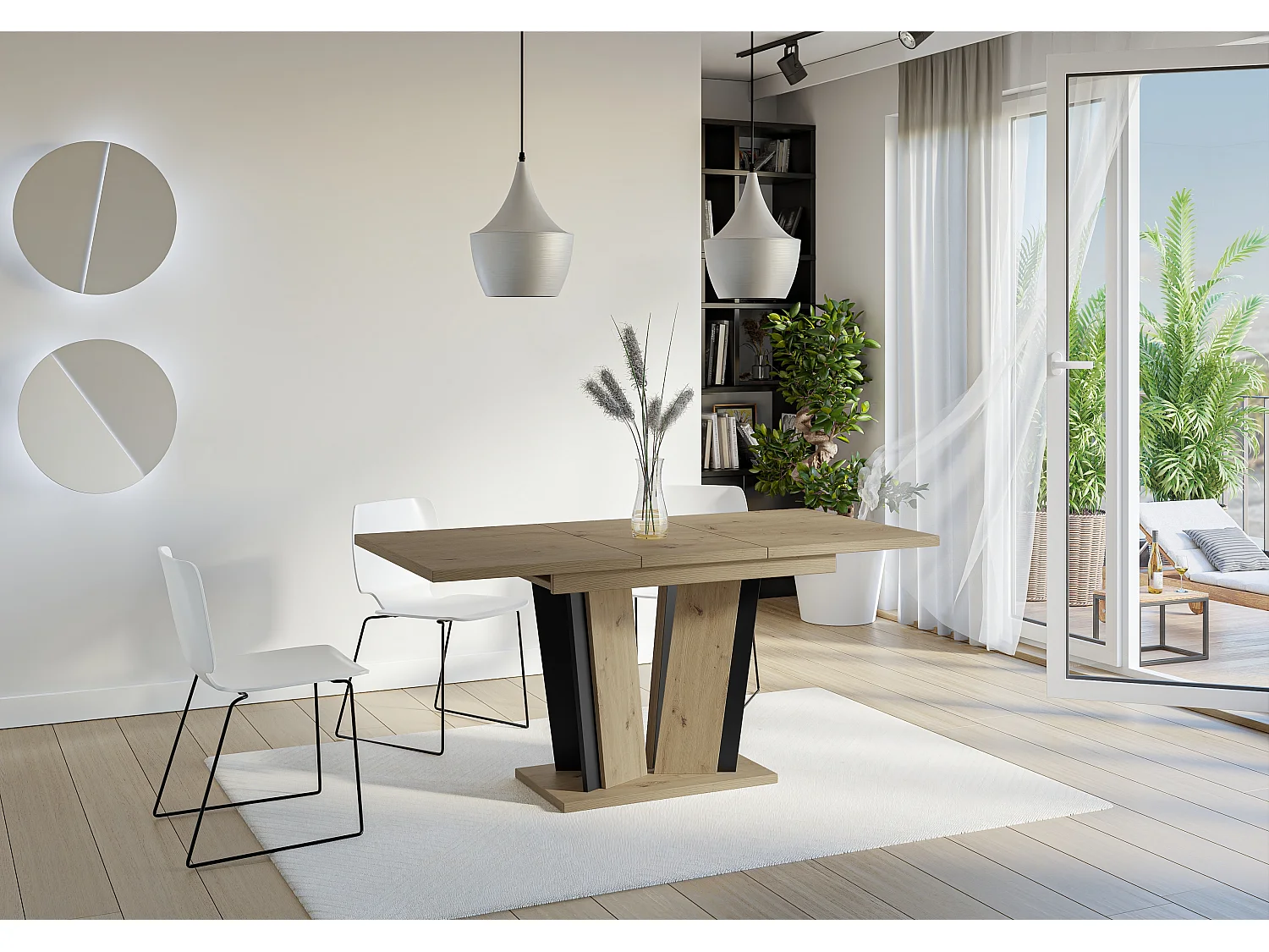 Dora 2 stół artisan czarny