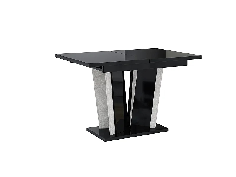 Dora 2 stół biały mat beton