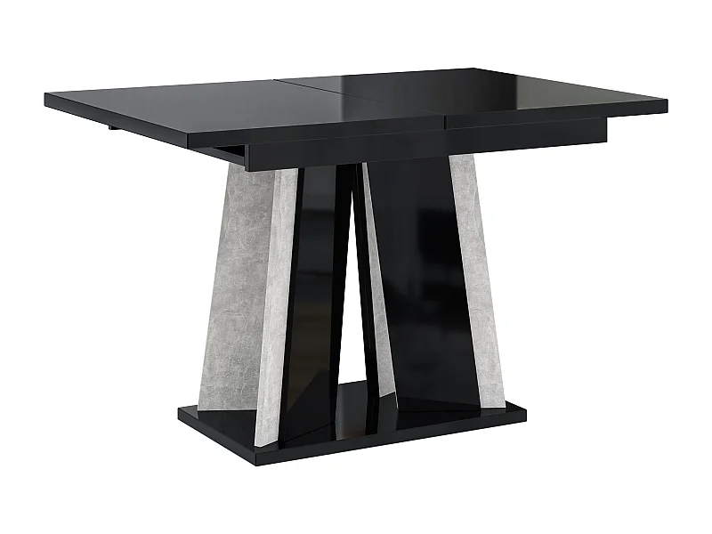 Dora stół czarny połysk beton