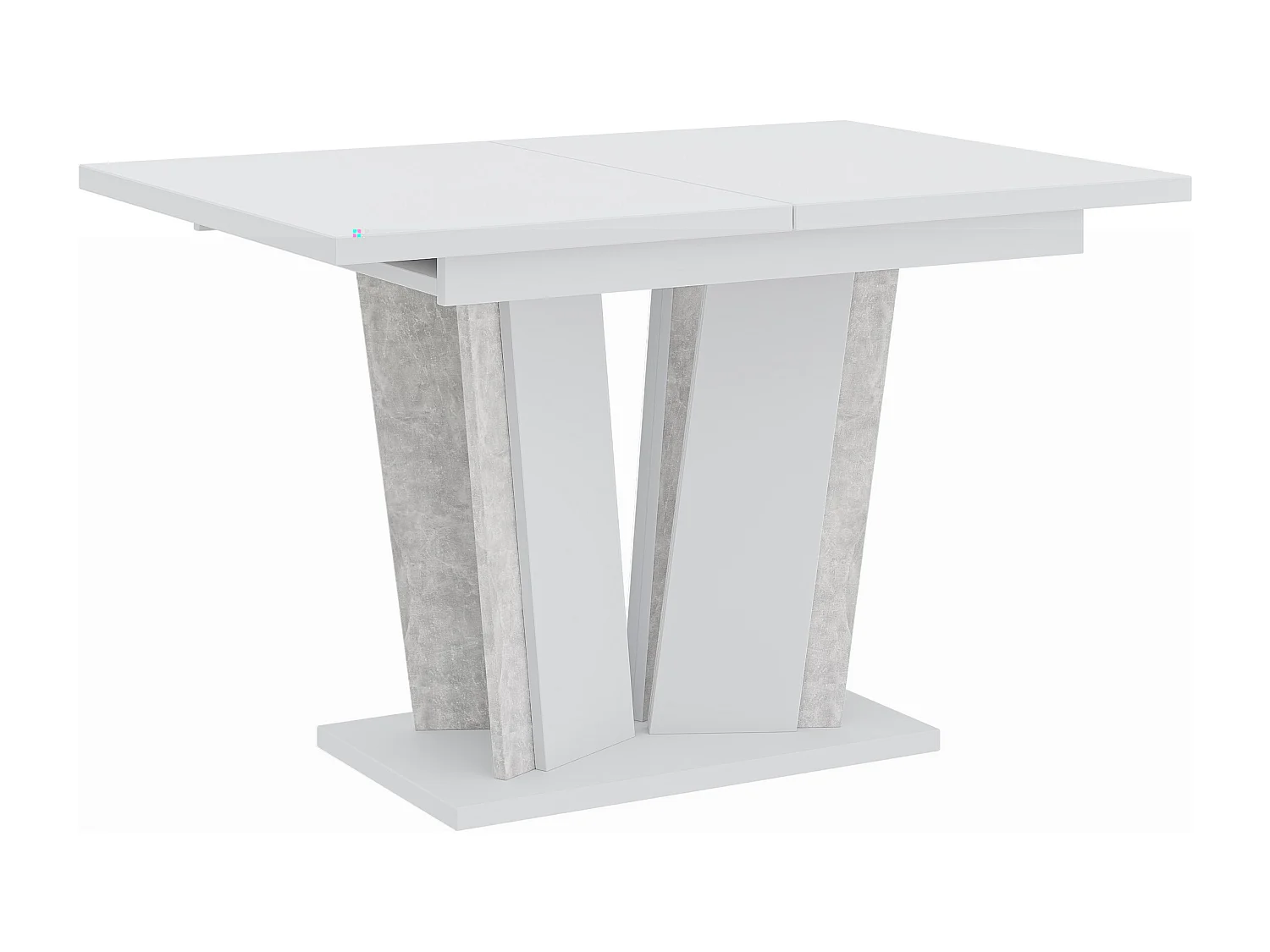 Dora 2 stół czarny połysk beton