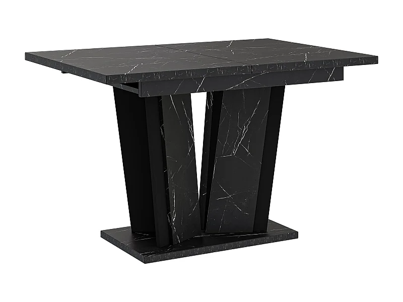 Dora 2 stół biały połysk beton