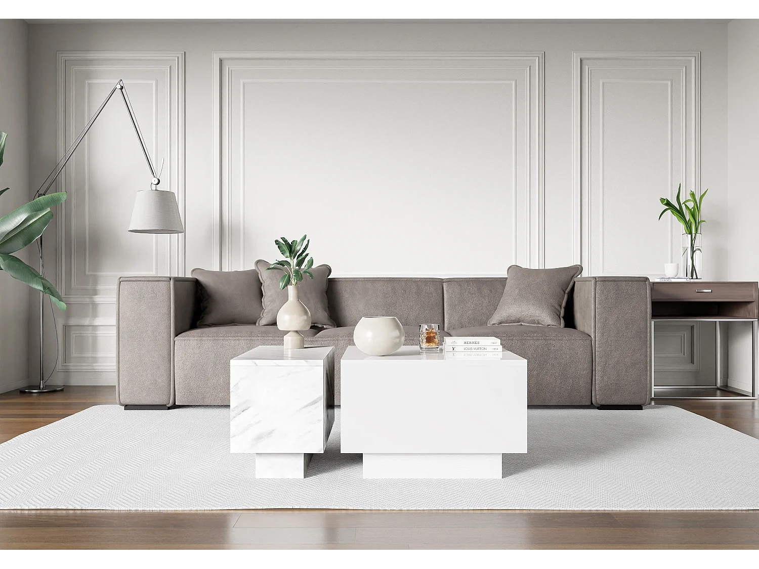 Moon 60 ława biały połysk