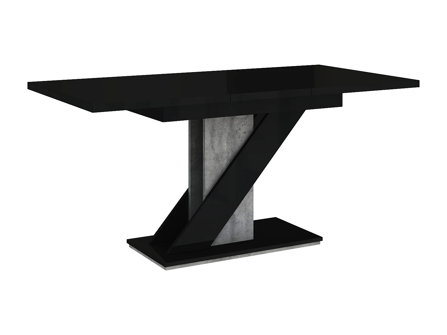 Mavea stół czarny połysk beton