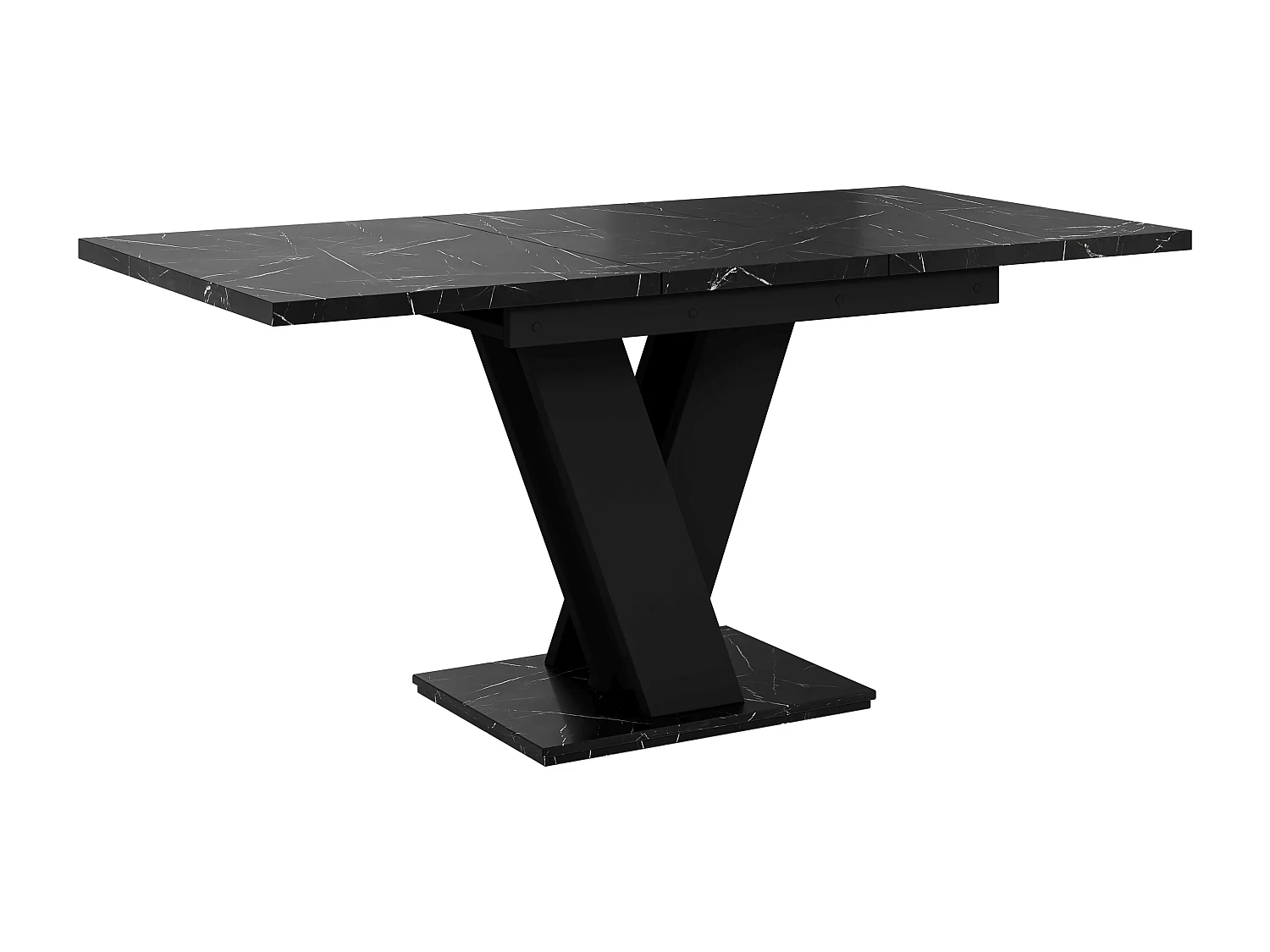 Malvi stół czarny marmur czarny