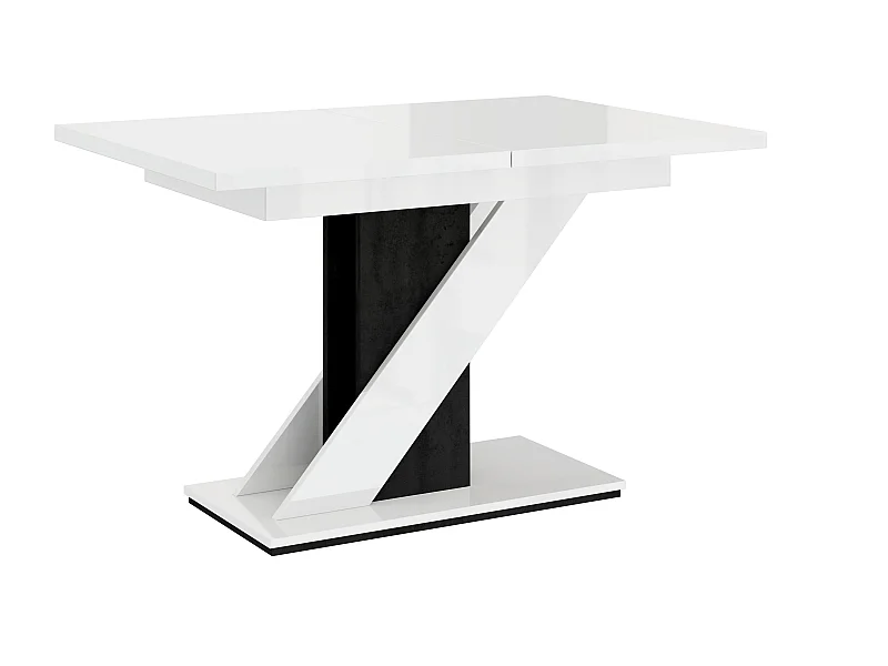 Mavea stół biały połysk czarny połysk