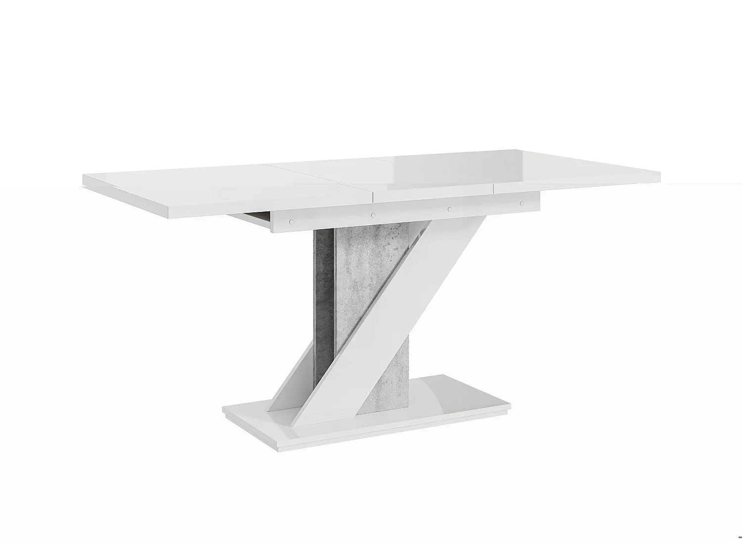 Mavea stół biały połysk beton