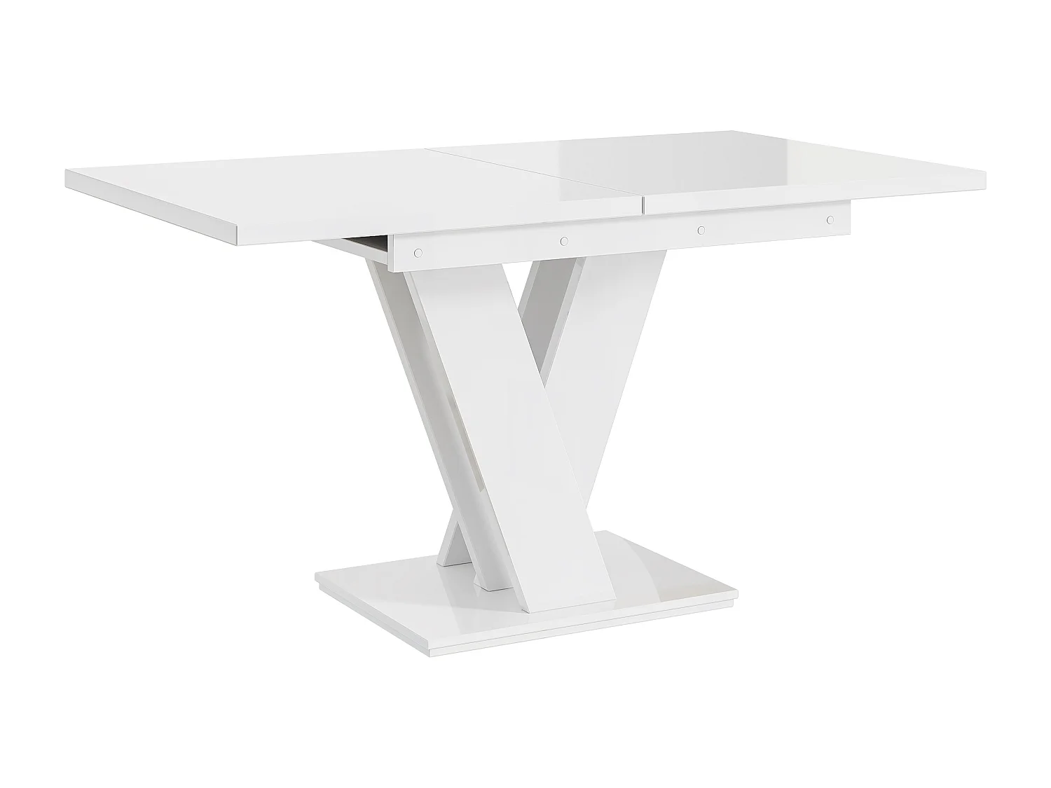 Malvi stół biały połysk