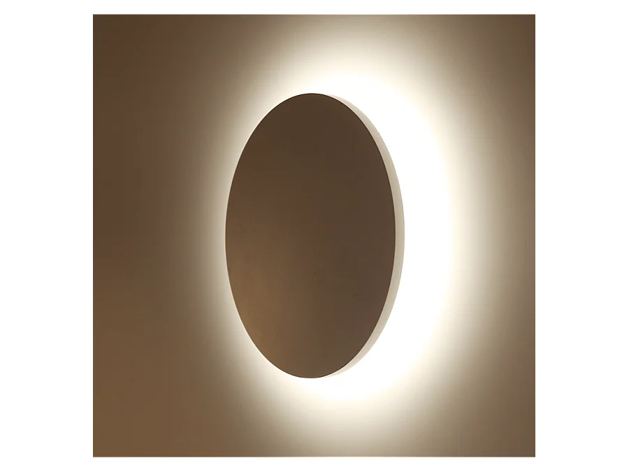 Applique d'atmosphère ronde blanche extérieur D13 cm - Lunar