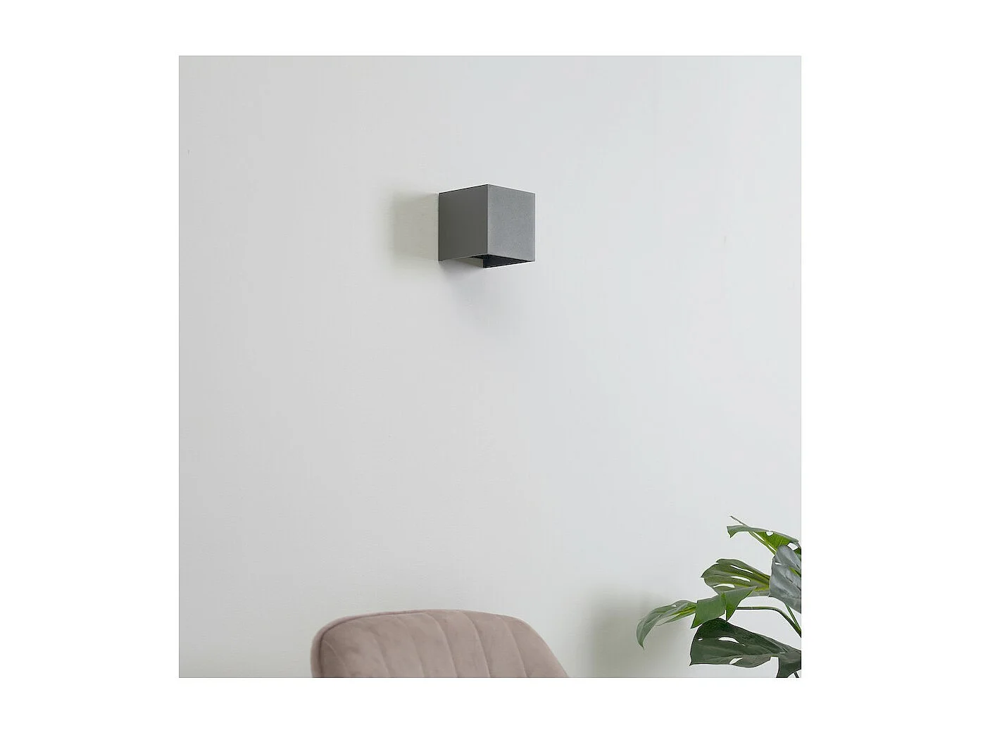 Applique LED gris compatible avec variateur - angle ajustable IP54 - Cubic