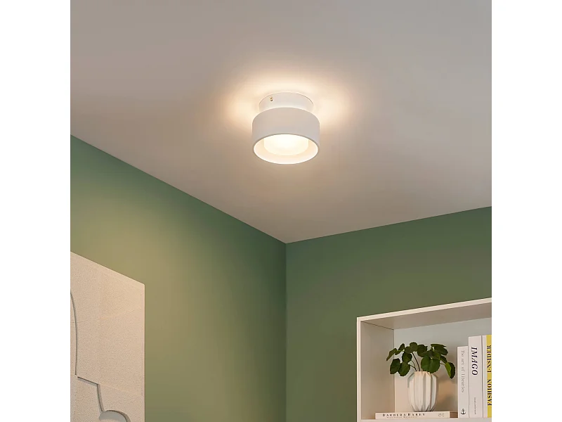 Plafonnier spot blanc IP20 15 cm LED dimmable - Prins
