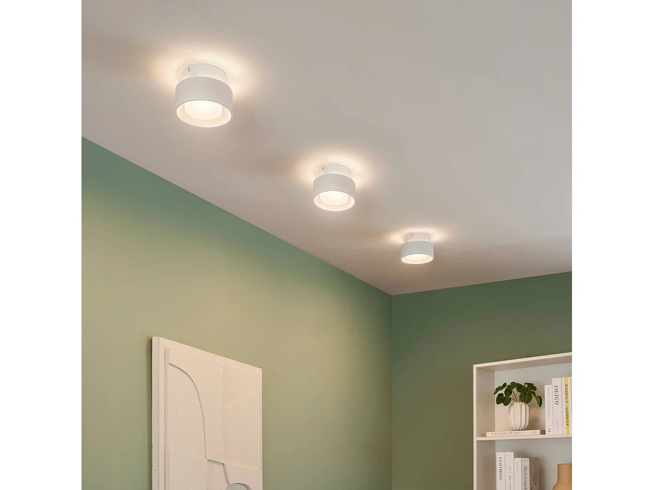 Plafonnier spot blanc IP20 15 cm LED dimmable - Prins