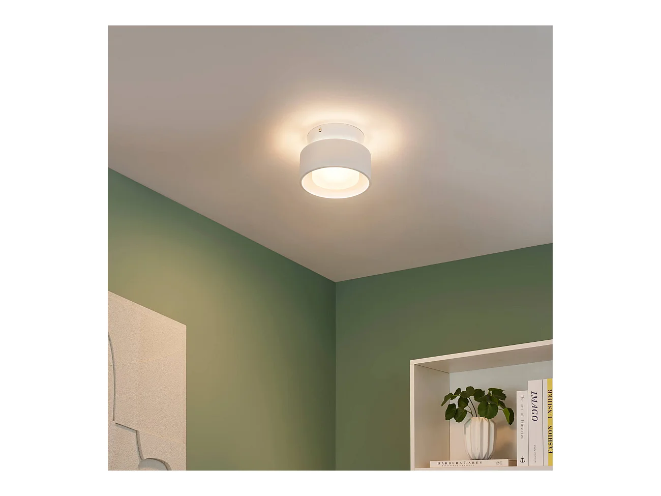 Plafonnier spot blanc IP20 15 cm LED dimmable - Prins