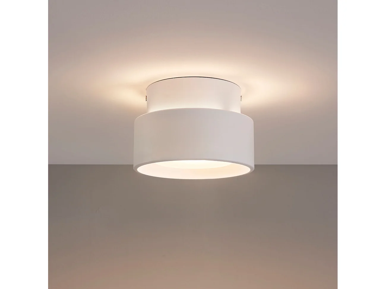 Plafonnier spot blanc IP20 15 cm LED dimmable - Prins