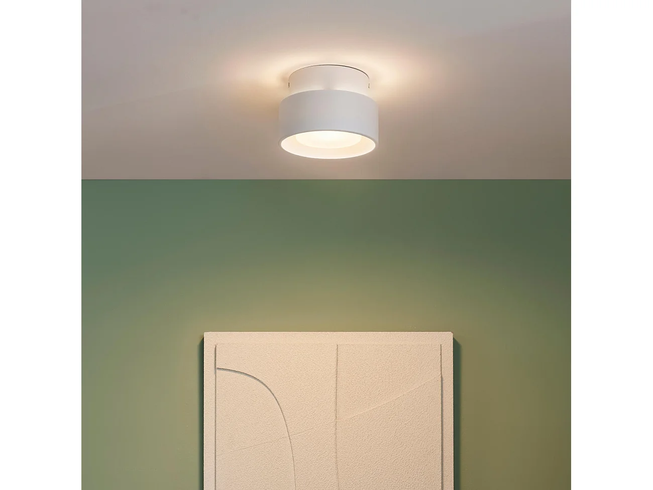 Plafonnier spot blanc IP20 15 cm LED dimmable - Prins