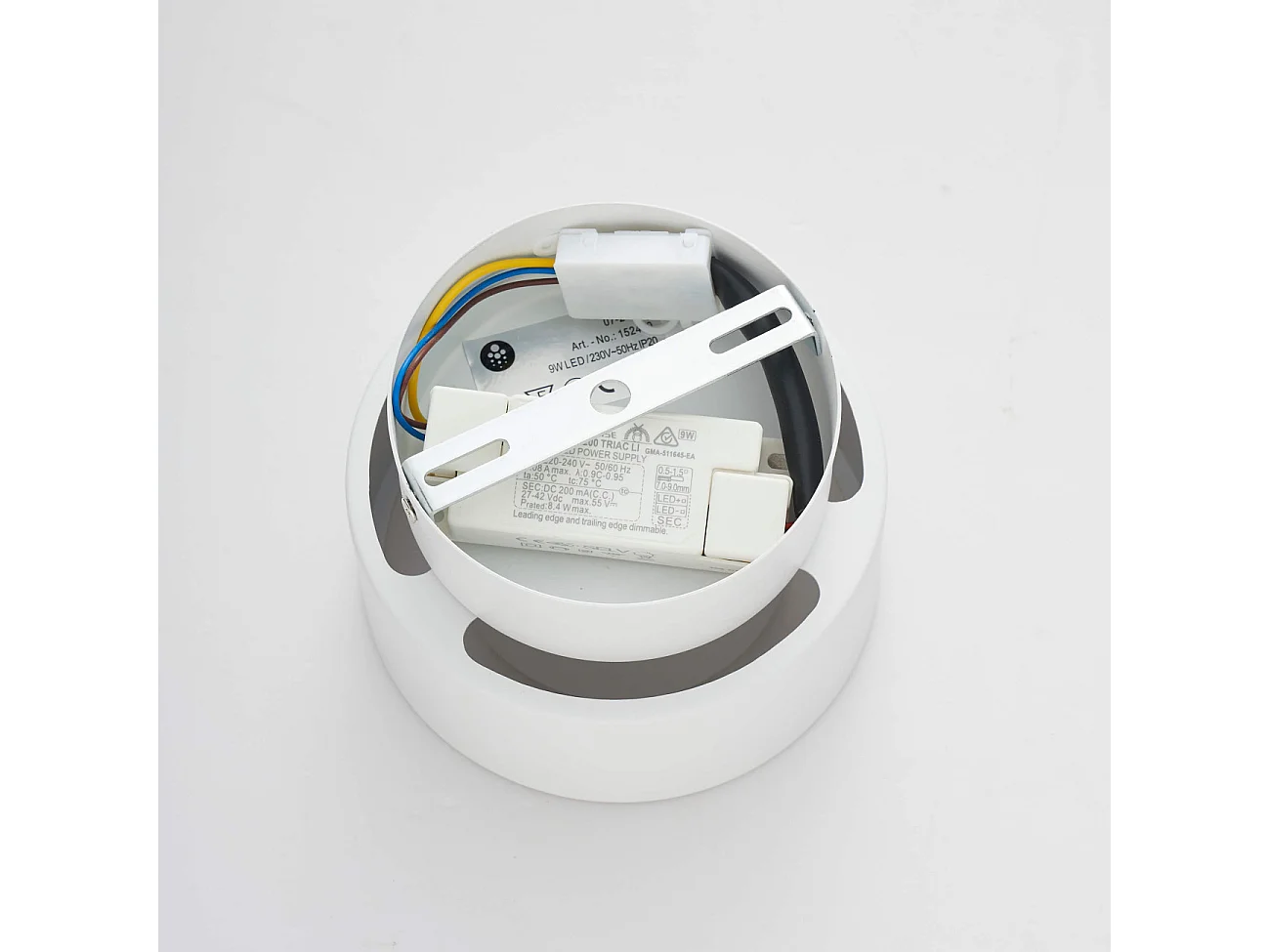 Plafonnier spot blanc IP20 15 cm LED dimmable - Prins