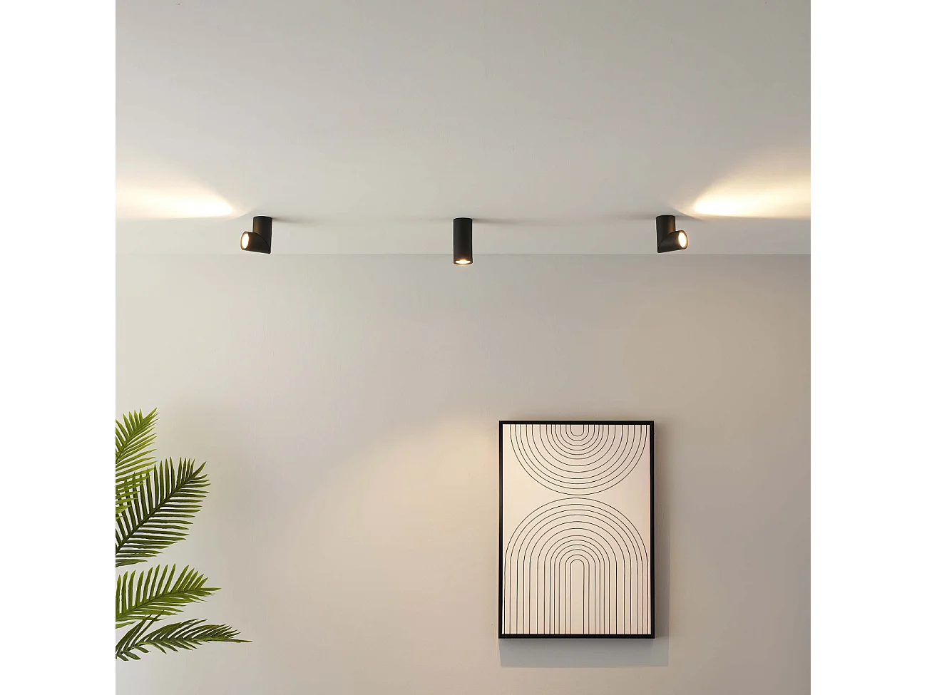 Éclairage de plafond noir design spot LED dimmable - Flavio