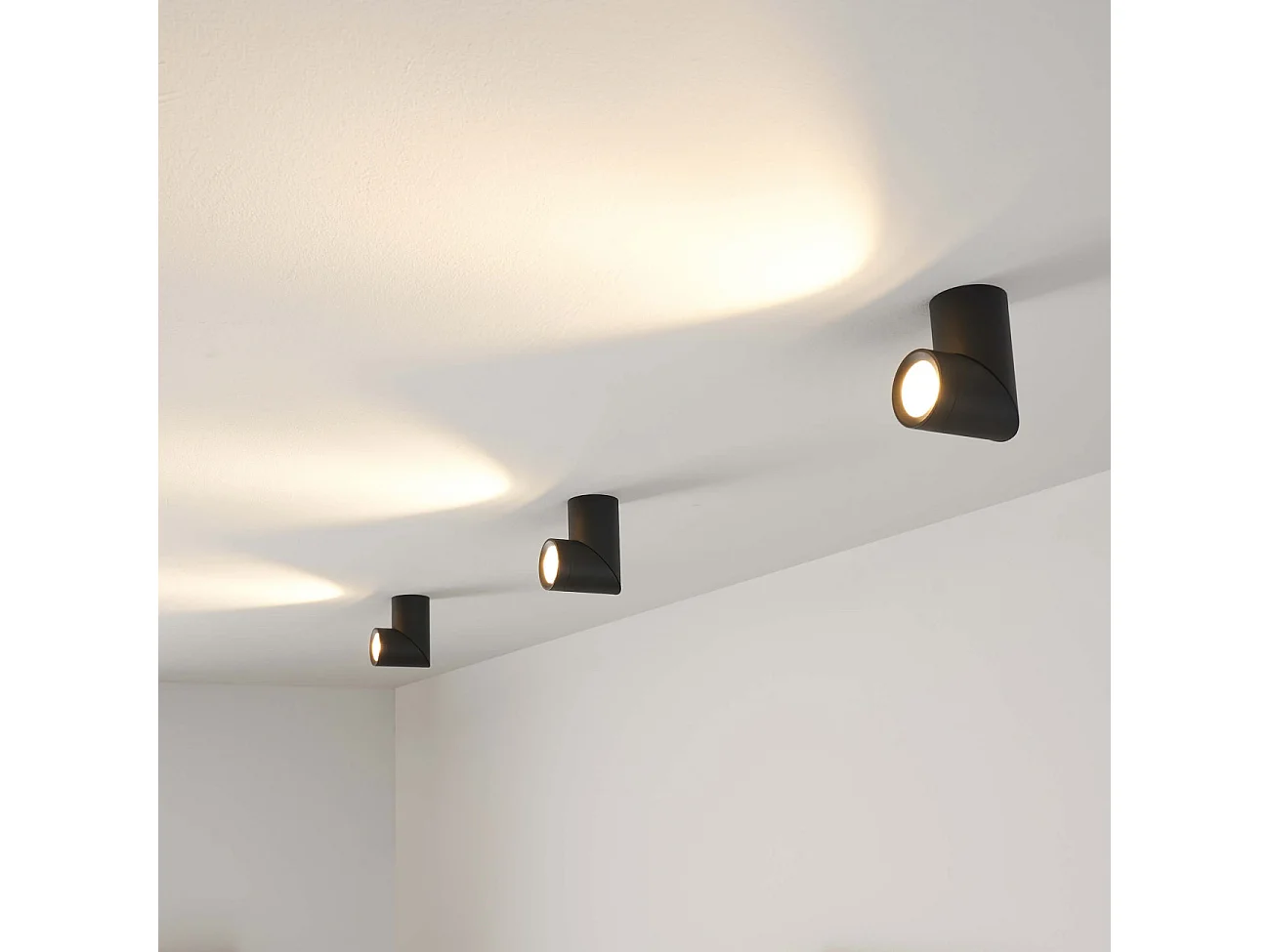 Éclairage de plafond noir design spot LED dimmable - Flavio