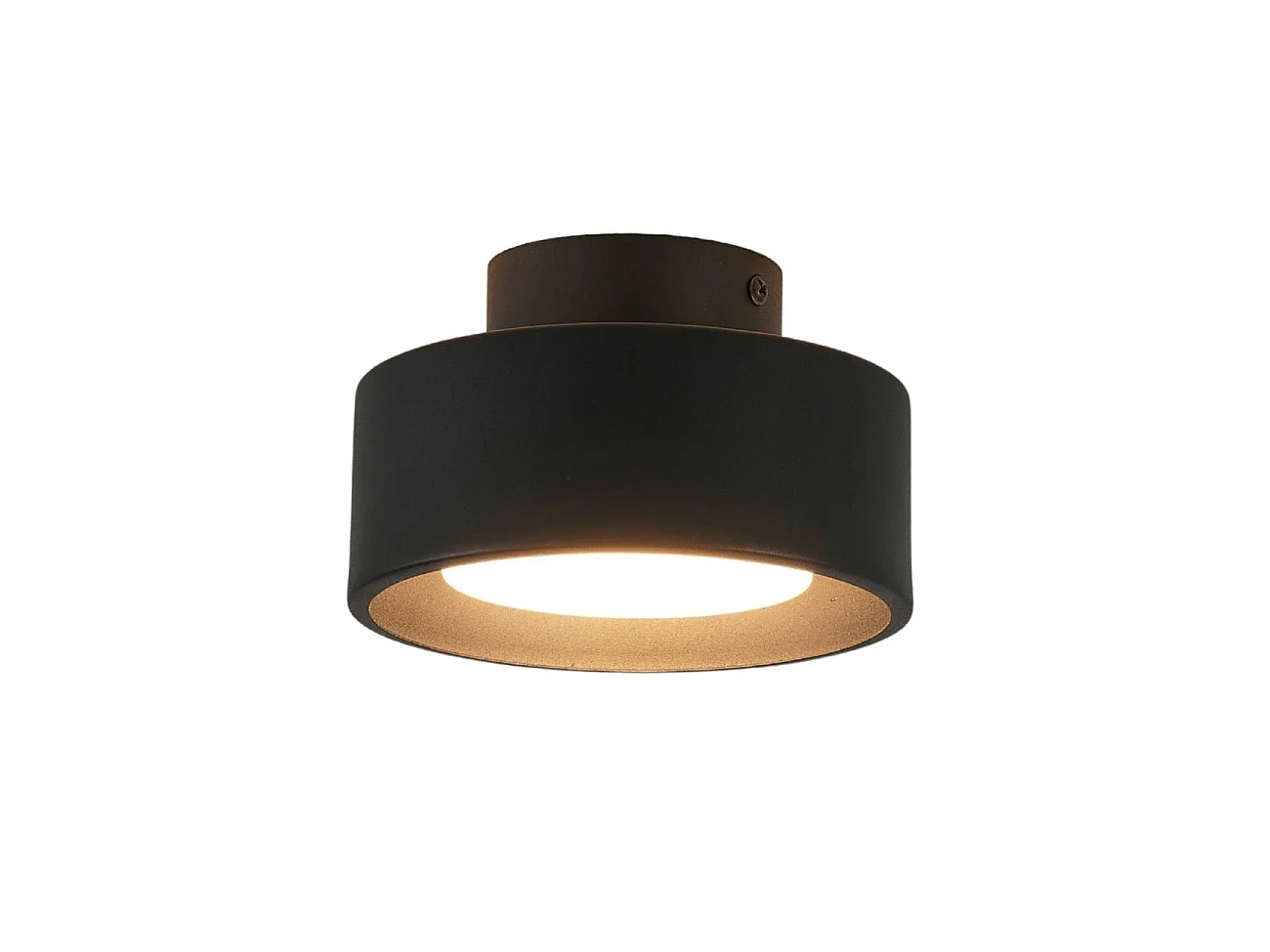 Plafonnier spot noir IP20 15 cm - Prins