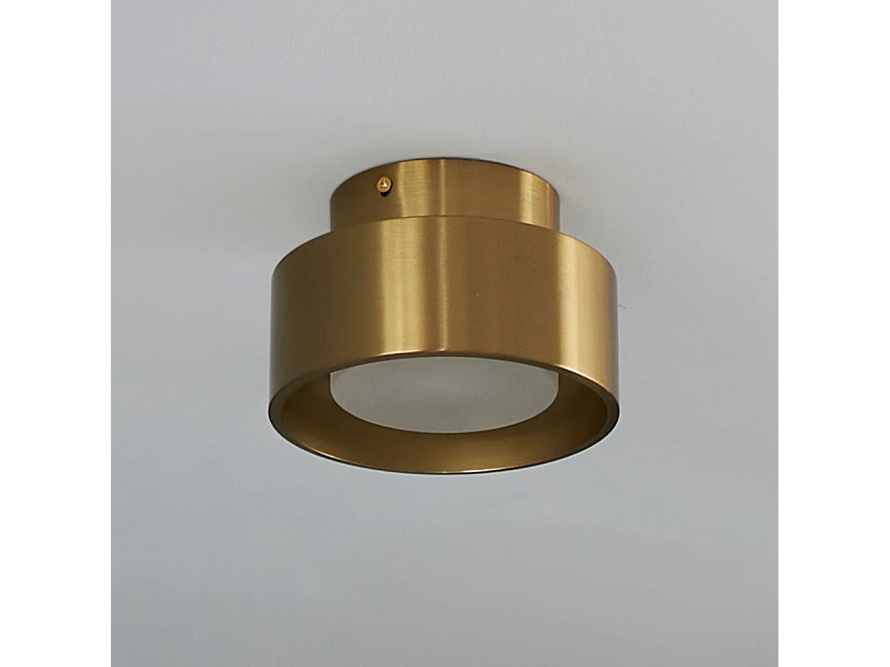 Plafonnier spot doré IP20 15 cm - Prins