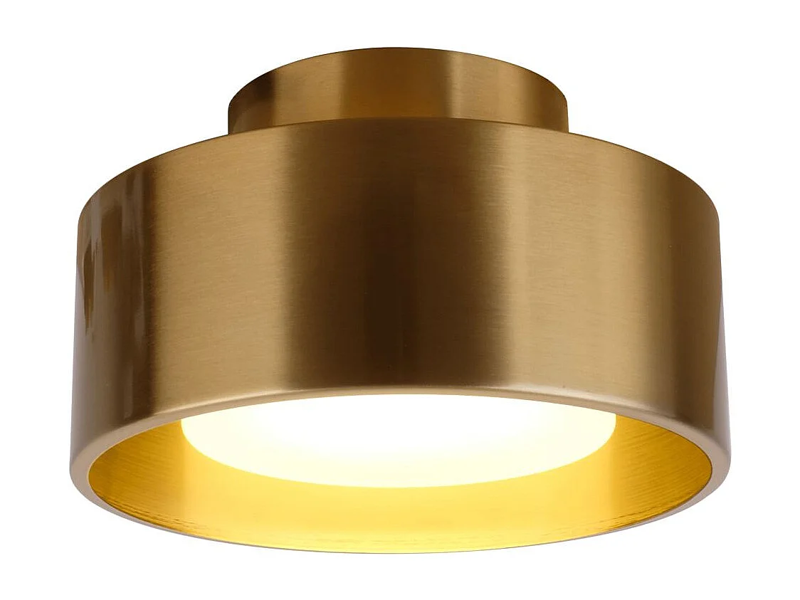 Plafonnier spot doré IP20 15 cm - Prins