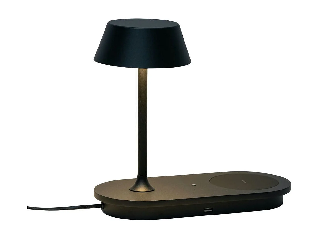 Lampe à poser LED avec chargeur portable sans fil - Fabro