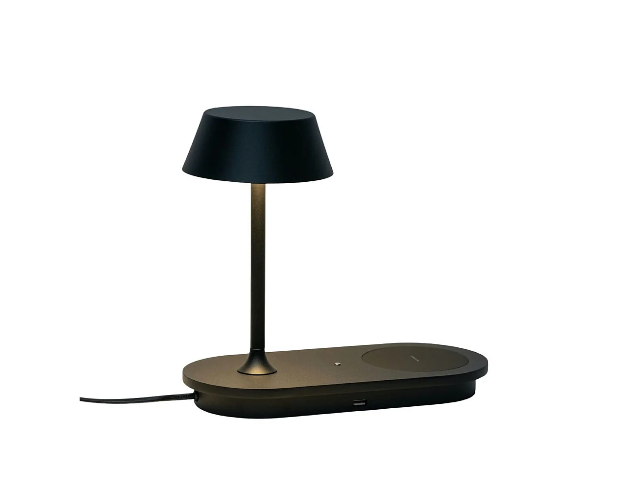 Lampe à poser LED avec chargeur portable sans fil - Fabro