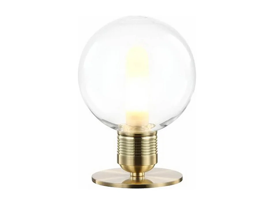 Lampe de chevet vintage dorée en verre - Giani