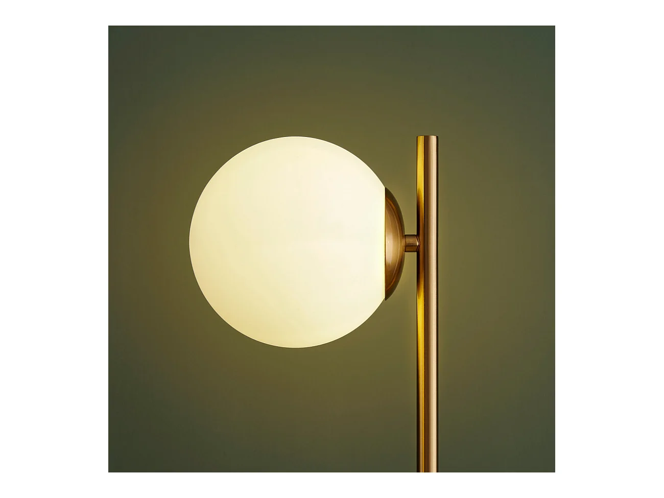 Lampe à poser marbre et verre blanc - Estrela