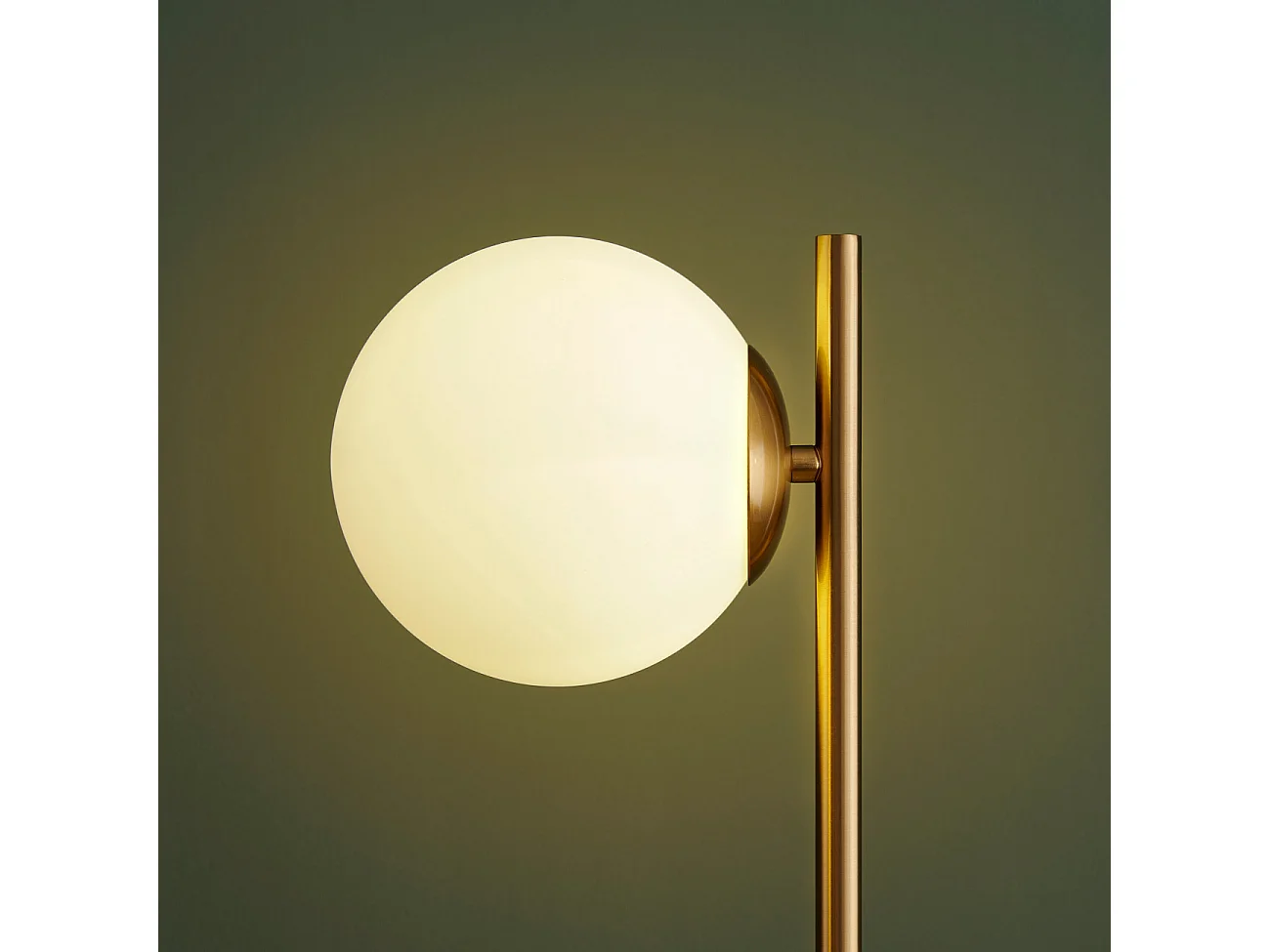 Lampe à poser marbre et verre blanc - Estrela