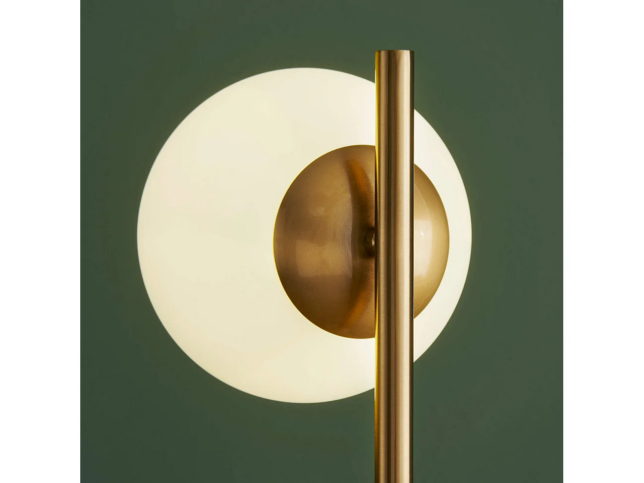 Lampe à poser marbre et verre blanc - Estrela