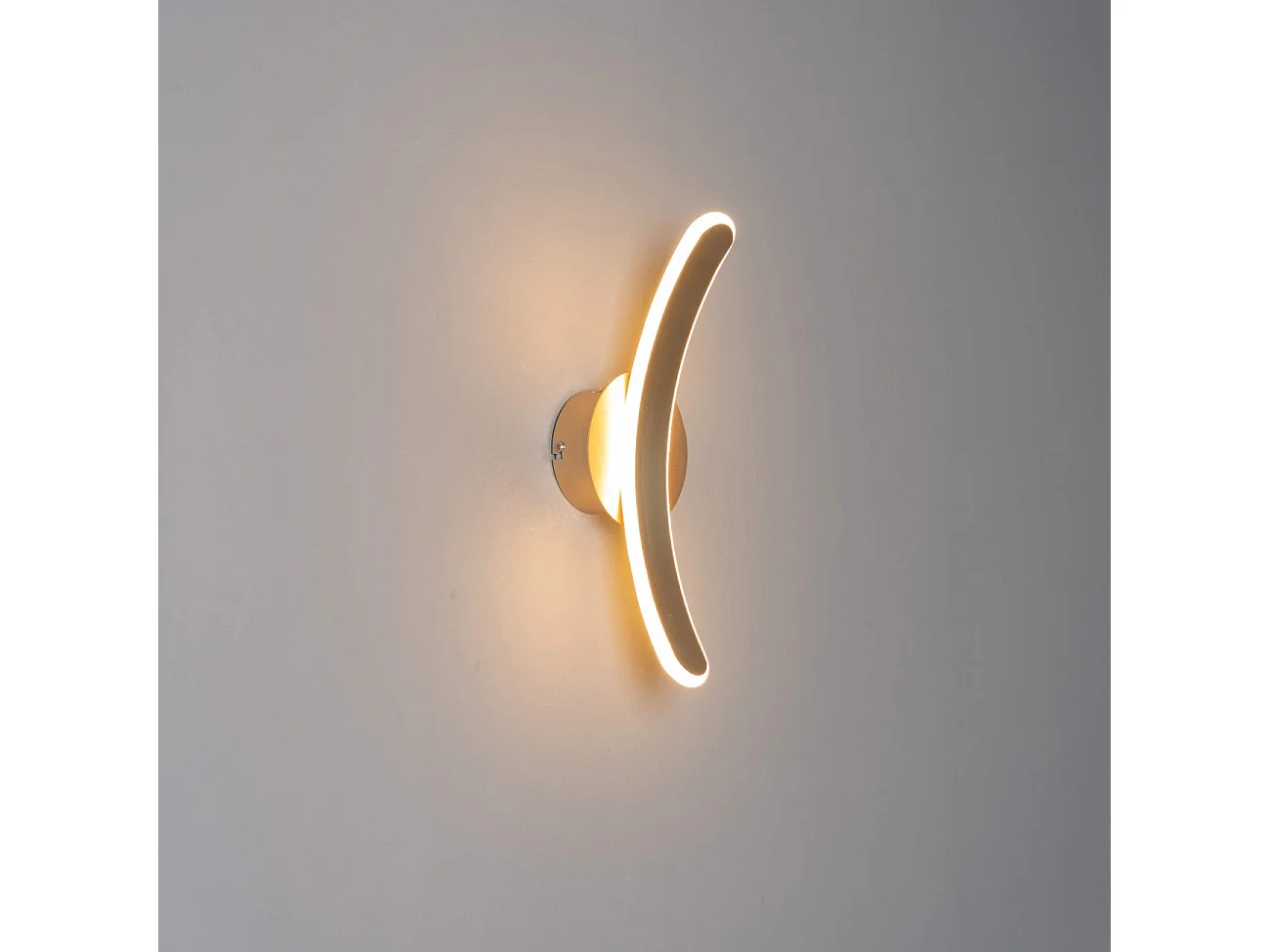 Applique murale design en arc LED laiton - Dawn